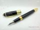 Replica Montblanc Daniel Defoe Fpuntain Pen Gold Trim (3)_th.jpg